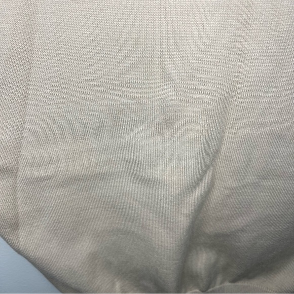 Evereve Cream Sweater Vest V Neck Women's Small Office Casual Cottagecore Tan - Picture 5 of 9